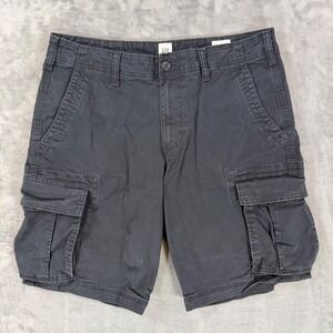 Gap Cargo Shorts Men's Size 32 Gray Utility Workwear Summer Work Shorts